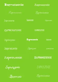 papier-do-scrapbookingu-napisy-zaproszenie-zielone-tlo