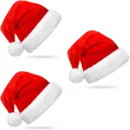 czapka-swietego-mikolaja-czerwona-zestaw-3szt