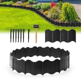 obrzeze-trawnika-ogrodzenie-ogrodowe-plastikowe-160szt-czarny-16x135x05cm