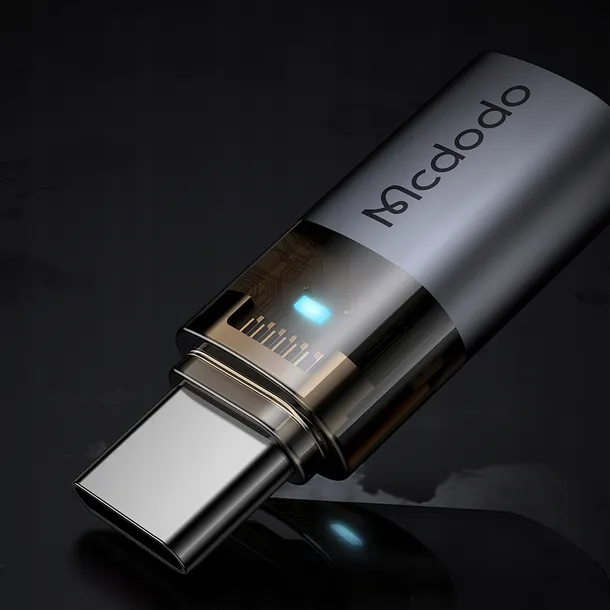mcdodo-adapter-przejsciowka-usb-c-usb-typ-c-do-lightning-iphone-17-pro-led-stan-nowy-stan-opakowania-oryginalne