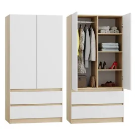 szafa-sonoma-biala-garderoba-duza-na-ubrania-otwierana-szuflady