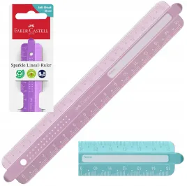faber-castell-linijka-nielamliwa-flex-szkolna-z-imieniem-sparkle-15-cm