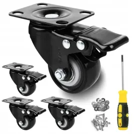4-zestaw-jezdny-kolka-obrotowe-gumowe-kola-lozyskowane-meblowe-50mm