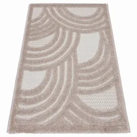 chodnik-bezowy-dwupoziomowy-60x100cm-ciekawy-wzor-dywan-do-sypialni-ozdobny