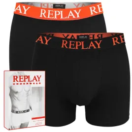 replay-czarny-pomaranczowy-bokserki-meskie-logo-zestaw-2-sztuki-rozmiar-xxl
