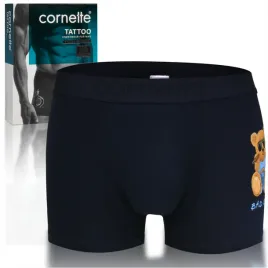 cornette-bokserki-meskie-granatowy-bad-boy-misie-bawelna-rozmiar-l