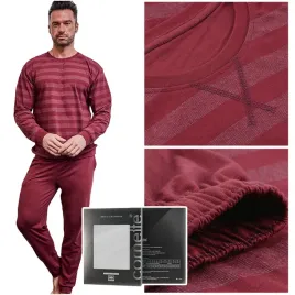cornette-pizama-meska-dlugi-rekaw-bordowa-paski-bawelniana-rozmiar-xxl