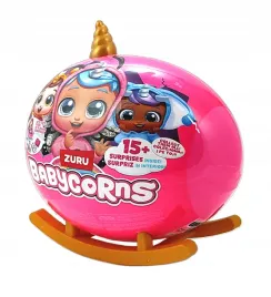 rozowe-jajko-niespodzianka-surprise-zuru-babycorns-zloty-rog