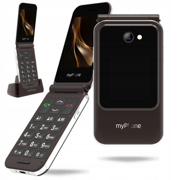 TELEFON KOMÓKOWY MYPHONE HARMONY LTE PRALINE COLLECTION Z KLAPKĄ STACJA SOS