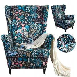 pokrowiec-na-fotel-uszak-kwiaty-liscie-wzory-elastyczny-uniwersalny
