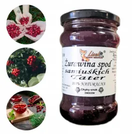 zurawina-z-tatr-370g-naturalna-konfitura-70percent-owocow-podhale