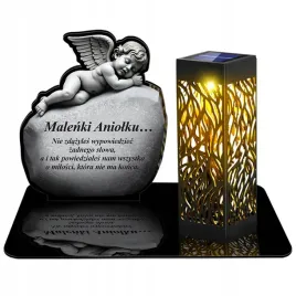 znicz-solarny-led-wieczny-na-cmentarz-grob-aniol-stroz-na-kamieniu