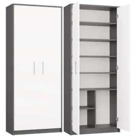 regal-zamkniety-8-polek-duzy-nowoczesny-antracyt-biel