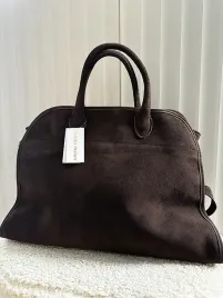 laura-biaggi-torba-shopper-kuferek-czekoladowa-zamszowa