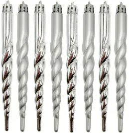 bombki-banki-choinkowe-ksztaltki-sople-srebrne-swiateczne-prl-8szt-13cm