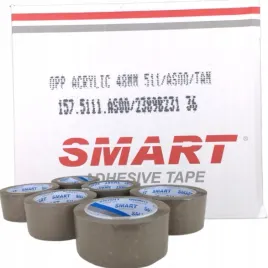 tasma-pakowa-48-100y-klejaca-brazowa-smart-36szt