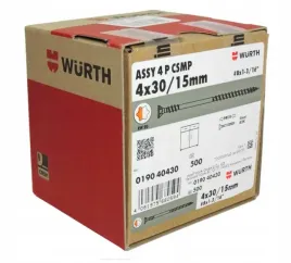 wkrety-4x30-15-assy-plus-wurth-konfirmanty-do-drewna-500szt-bit