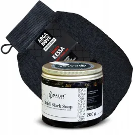 zestaw-hammam-czarne-mydlo-savon-noir-200g-rekawica-kessa-naturalny
