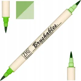 pisak-marker-pedzelkowy-brush-pen-do-kaligrafii-zig-kuretake-spring-green