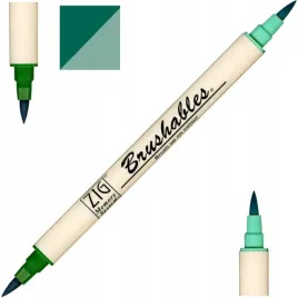 pisak-marker-pedzelkowy-brush-pen-do-kaligrafii-zig-kuretake-pure-green