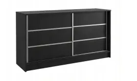 czarna-komoda-przesuwna-160cm-drzwi-przesuwne-mr