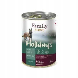 family-first-holidays-mokra-karma-dla-psa-bezzbozowa-jagniecina-krolik-400g