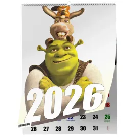 kalendarz-shrek-13-zdjec-na-sciane-a4-swieta-niedziele-handlowe