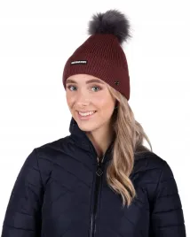 czapka-zimowa-qhp-silvie-23aw-podszyta-polarem-bordowa