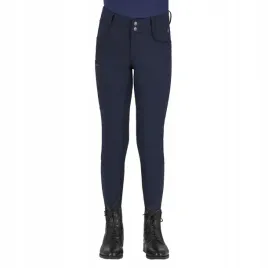 bryczesy-qhp-lymee-junior-25aw-softshell-mlodziezowe-zimowe-granatowe-164