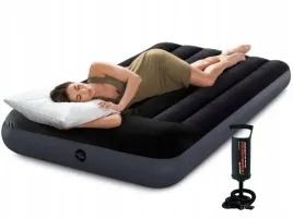 materac-1-osobowy-dmuchany-welurowy-turystyczny-lozko-191x99x25cm