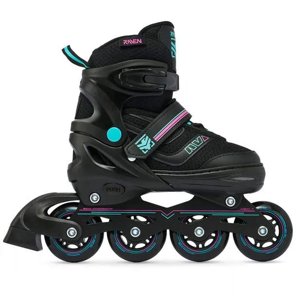 rolki-regulowane-raven-drill-mint-pink-38-42-material-kol-pu