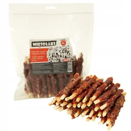 przysmaki-dla-psa-miesolaki-paleczki-owiniete-miesem-kaczki-500g