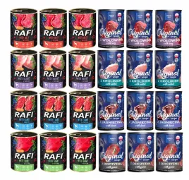 karma-mokra-dla-psa-rafi-i-wafi-mix-smakow-24-x-400g