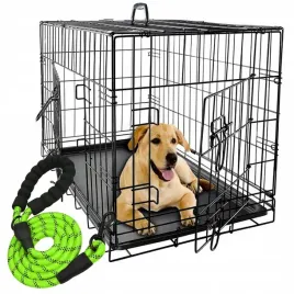 metalowa-klatka-kennelowa-smycz-transporter-skladan-dla-psa-kota