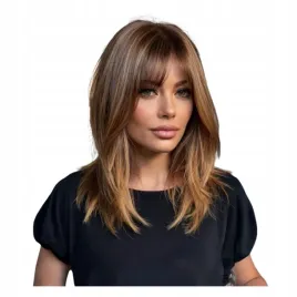 peruka-tkana-damska-ciemno-brazowa-elegancki-prosty-stroj-z-fredzlami