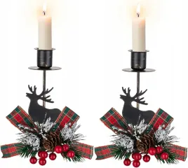 swiecznik-swiateczny-na-boze-narodzenie-z-kokardka-15cm-2szt