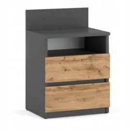 szafka-nocna-stolik-nocny-40cm-szary-dab-wotan-2-szuflady-polka-do
