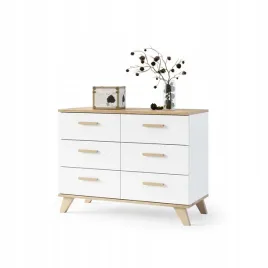 komoda-szafka-rtv-100cm-bialy-mat-dab-wotan-szuflady-2-drzwi-salon