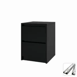 praktyczna-szafka-nocna-czarna-2-szuflady-stolik-nocny-loft-42x52x43cm