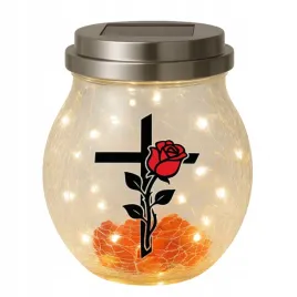 znicz-solarny-led-lampion-na-grob-statuetka-na-cmentarz-roza-krzyz