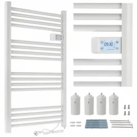 grzejnik-lazienkowy-elektryczny-drabinka-programator-termostat-bialy