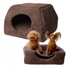 legowisko-dla-psa-kota-budka-2w1-domek-48x48cm-poslanie-antyposlizgowe