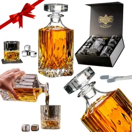 prezent-na-swieta-zestaw-do-whisky-karafka-szklana-4-szklanki-kamienie-lod