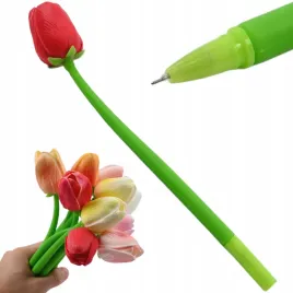 tulipan-gietki-silikinowy-dlugopis-kwiatek-zelowy-prezent-dzien-kobiet