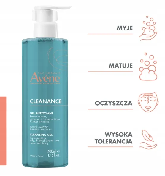 avene-cleanance-zel-oczyszczajacy-400ml