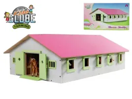 kids-globe-610188-drewniana-stajnia-dla-koni-9-boksy-i-gospodarczy