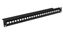 patch-panel-pusty-24-porty-1u-19-cali-czarny-do-modulow-keystone