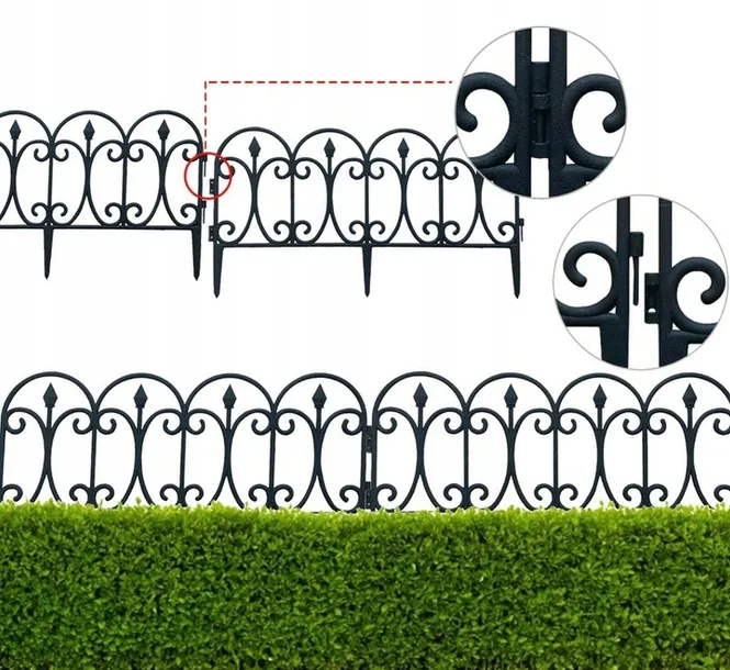 plot-plotek-ogrodowy-palisada-4szt-240cm-obrzeze-kolor-czarny-stan-nowy