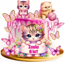 wydruk-cukrowy-masa-oplatek-na-tort-kot-koty-kotki-motyle-dla-dzieci