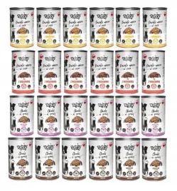 mokra-karma-dla-psa-75percent-miesa-kawalki-w-sosie-tuf-tuf-mix-24x415-g